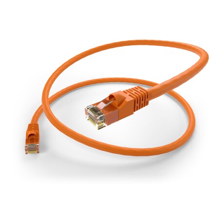 Unc Group 40Ft Orange Cat5E Patch Cable, Utp, Snagless PC5E-40F-ORG-S